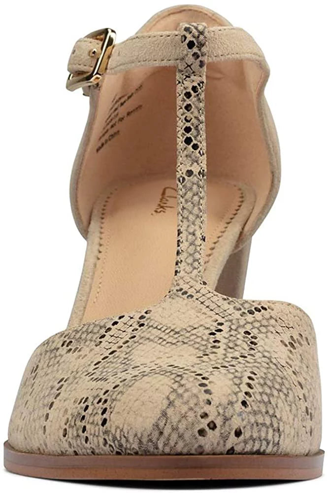 Adult 26156390 6.5 Taupe Women Women CLARKS Combi Snake