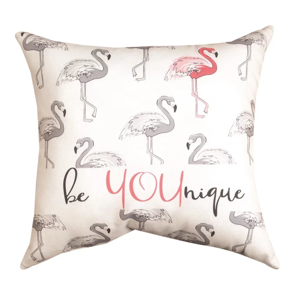 Younique Be Climaweave 18" Pillow Flamingo