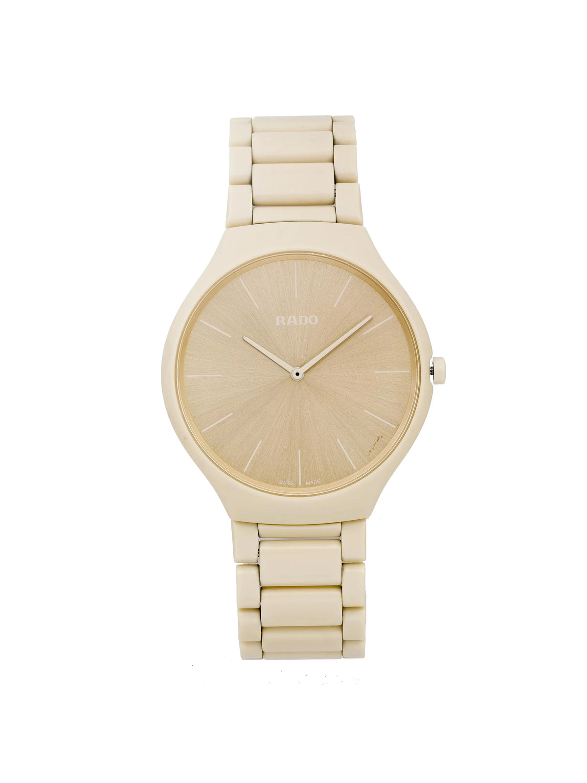 R27090602 Couleurs Watch 39mm Thinline Cream True Dial Ceramic Les Quartz Rado