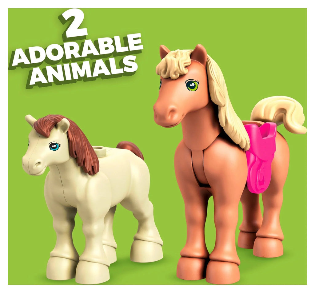 Building Barbie Horses MEGA Jumping with Pieces) and 1 (73 Kit Horse Micro-Doll Toy