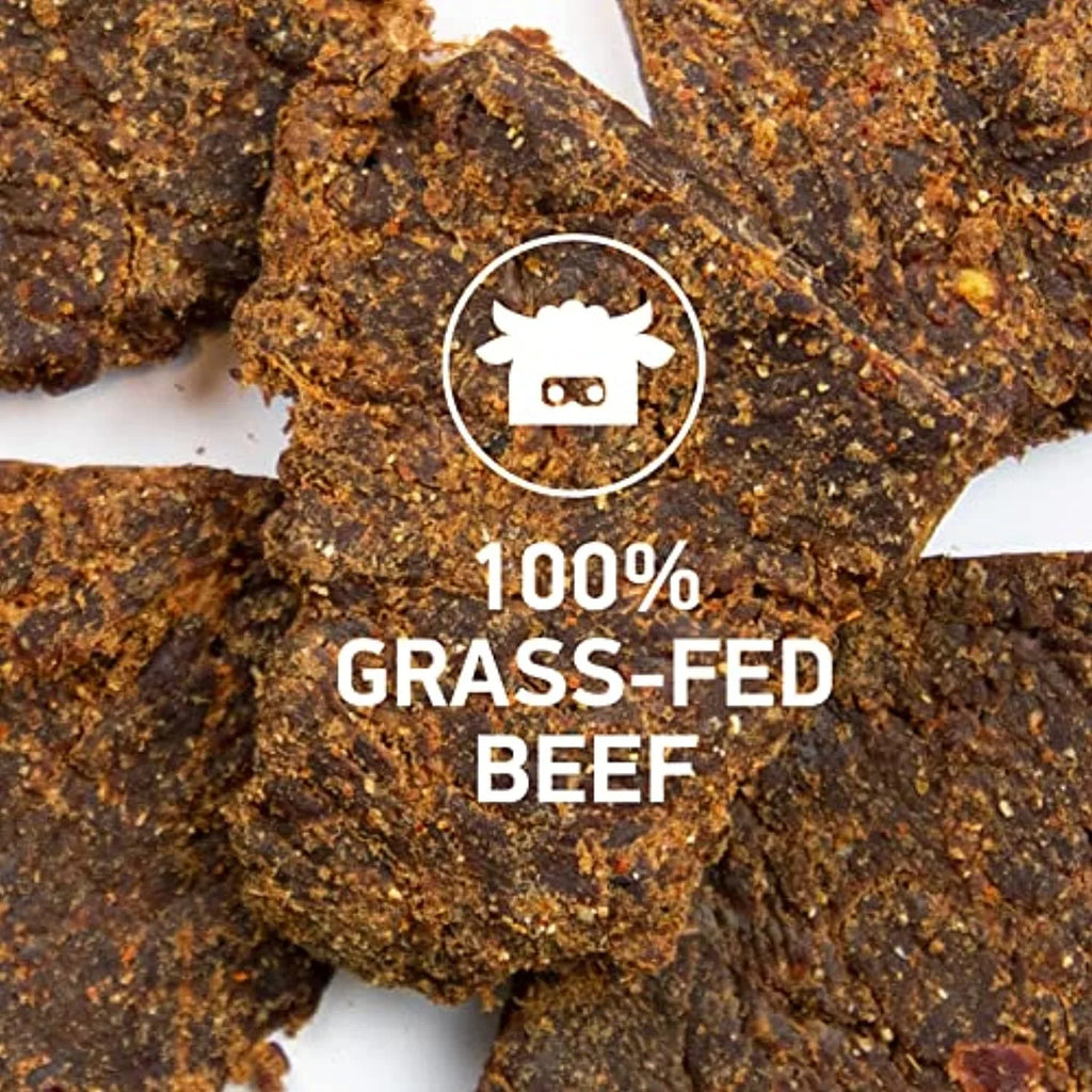 Grass-Fed Nitrates 100% Hatch Beef Southwest Pack) Ingredients, Protein, - No Oz Sugar, Zero 2.1 No Krave Artificial Gluten-Free, (4 12G Bags Jerky, Chile Beef,