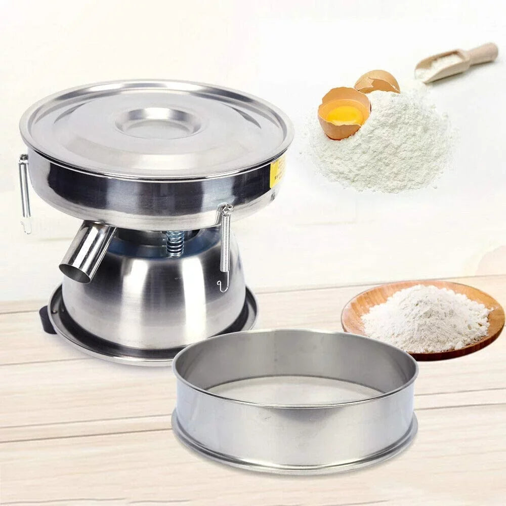 Electric Flour Kitchen Baking Shaker Powder Vibration Commercial Sifter for Sifter, Sieve Machine Home