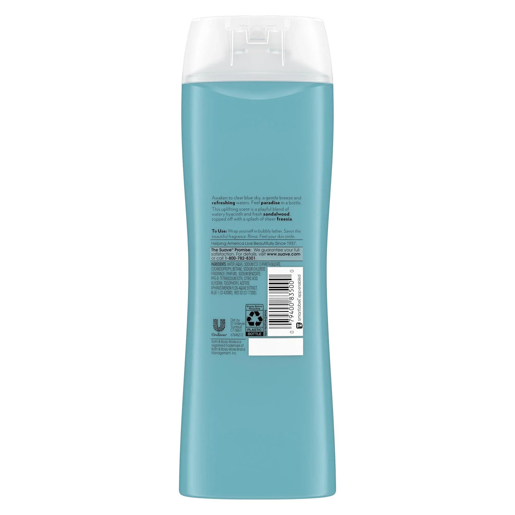 Ocean 15 Pack Extract and Breeze oz, Hydrated, of Vitamin E Wash Smooth Sea Algae with 6 Skin Essentials Suave Body For