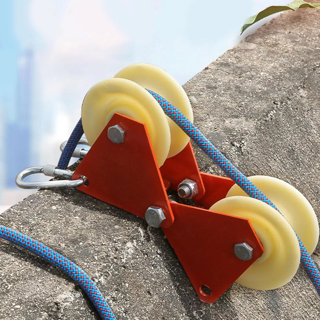Wheels Rock Hiking Abseiling Double Climbing Wear-Resistant Mountaineering Descending Rope Outdoor Accessories