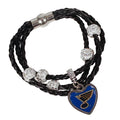 Braided Louis Charm St. Blues wristband