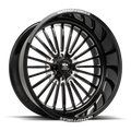 HD 6 -76ET 125CB LHD 6X139.7 FORGED PRO MILLED WHEEL LUXXX 26X14 BLACK WARHOG GLOSS