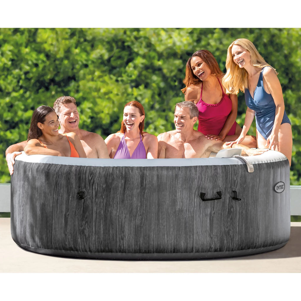 PureSpa Pack) Tray Plus Intex Hot (4 Accessories Intex + Inflatable Tub