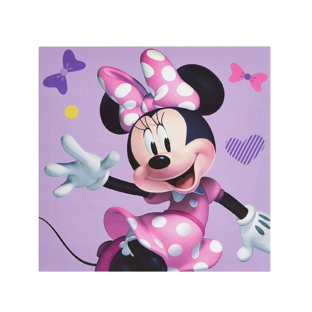 Minnie Art Canvas Mouse 4 Wall Disney Pink Pack Children's