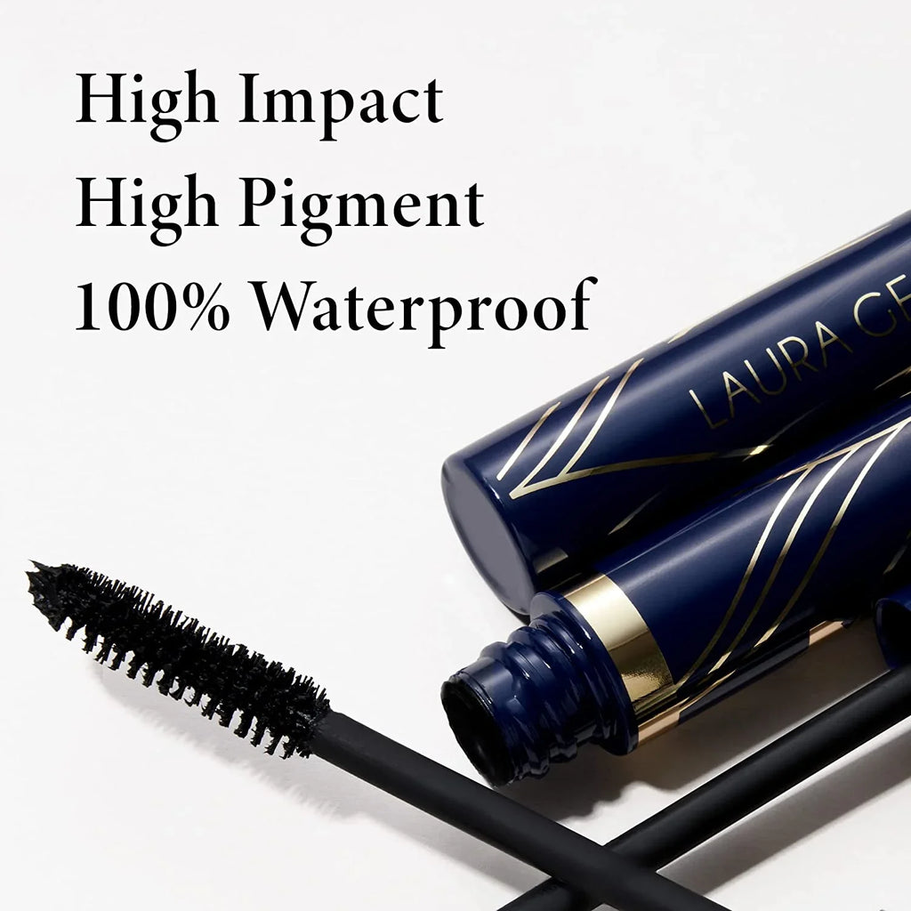 Black Always in LAURA Waterproof Duo Mascara NEW Lengthening There GELLER YORK