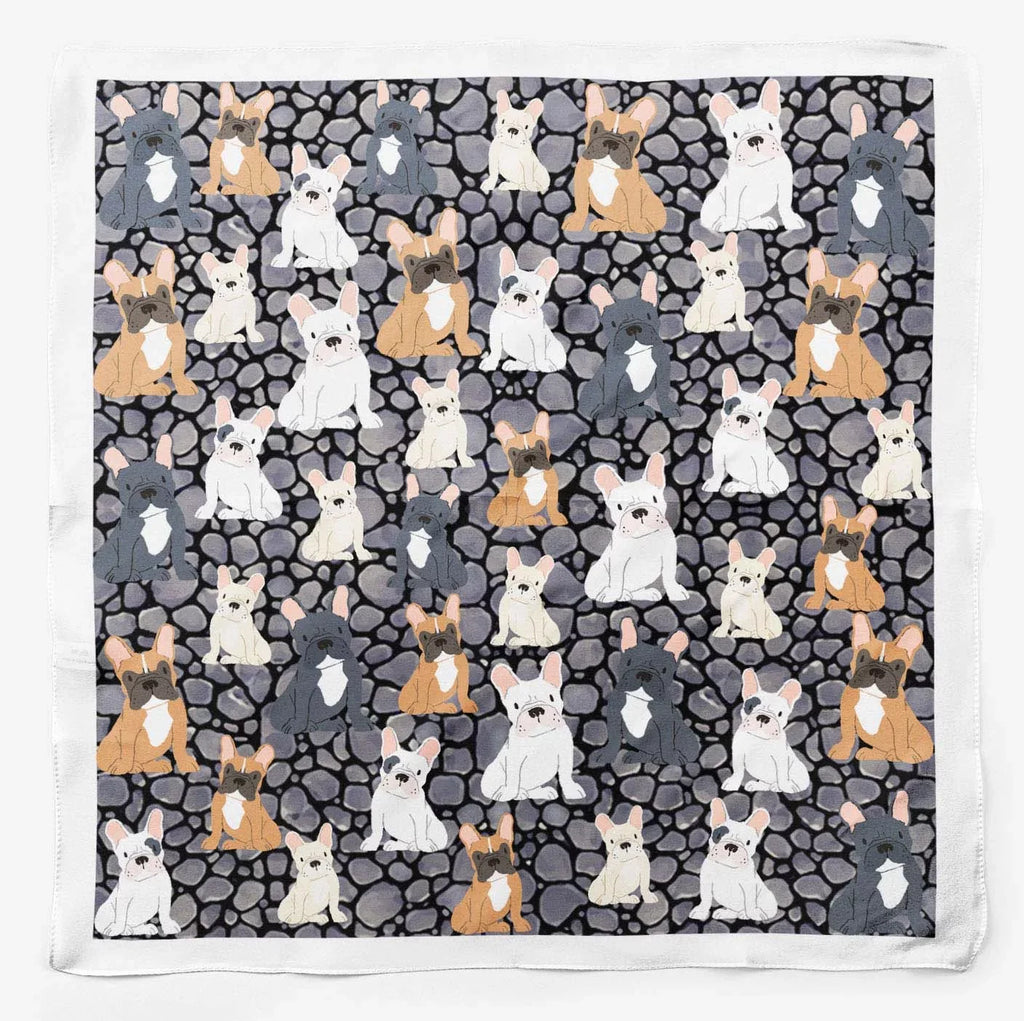 Grey For Dogs Square Mix Pure Hair Neck Bandanas Head Phagun SilkScarfFor Women Printed