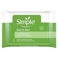 Cleansing Wipes, 20 7 Wipes case Facial Simple -- per