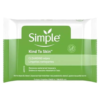 Cleansing Wipes, 20 7 Wipes case Facial Simple -- per