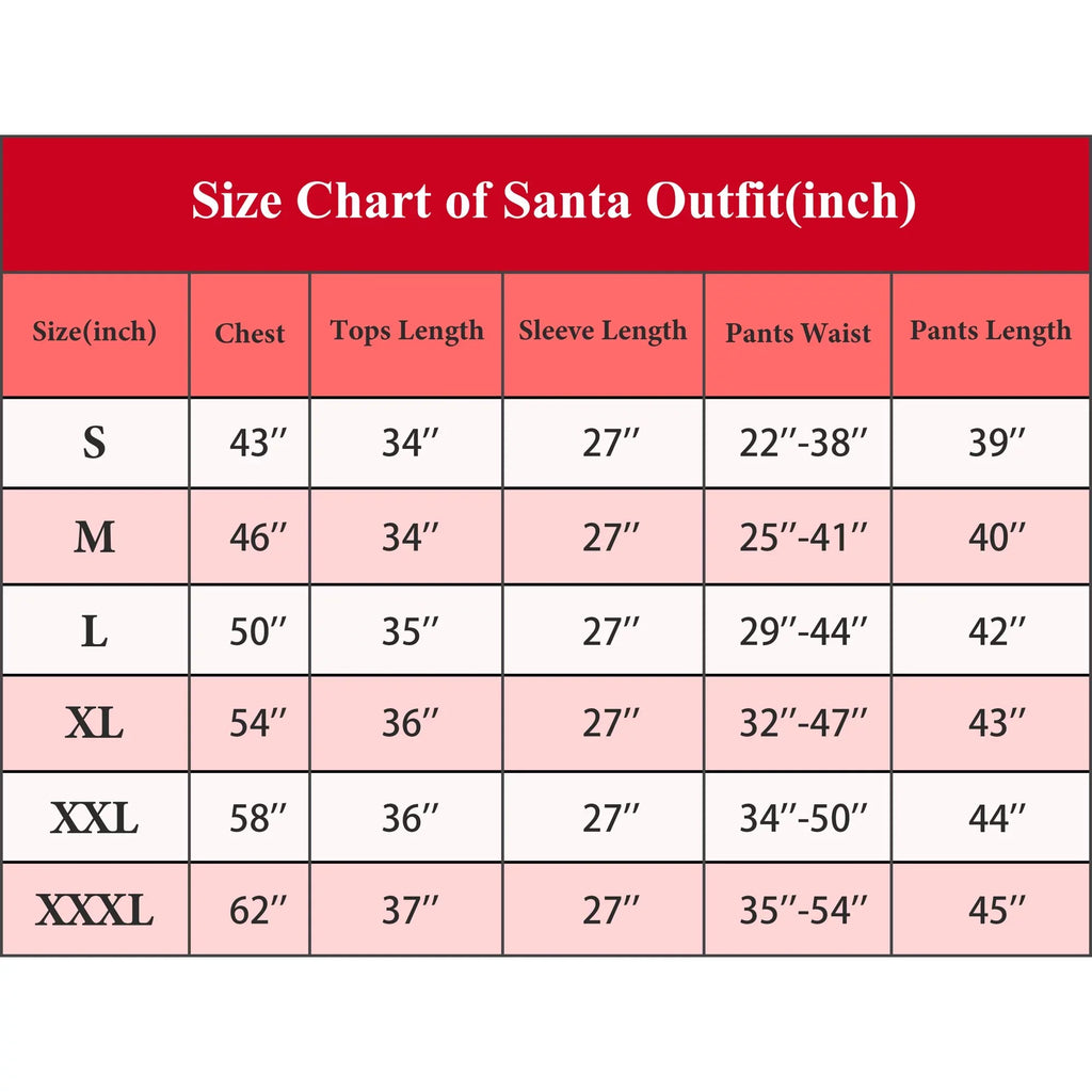 Xmas Halloween Green Furry Monster Men -XXL Set Santa Outfit Big Costume Adult Suit Christmas Deluxe Holiday for 7PCS
