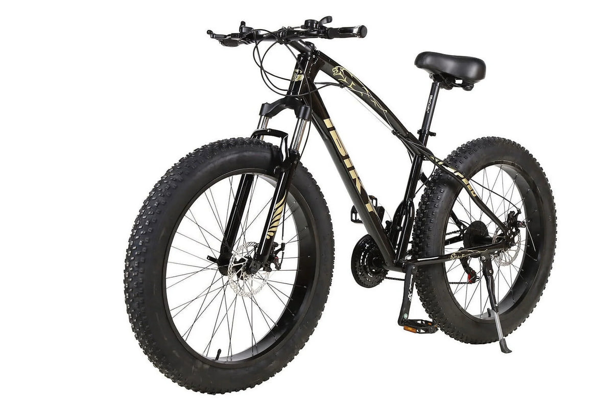 Fat 26" Sand Bicycle Snow Fatbike Bike Tire Mountain 4.0 Speed Black 21 Grass