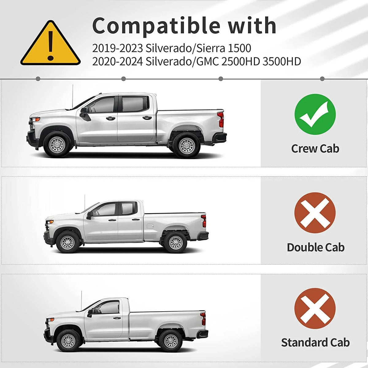 Nerf 6 Ledkingdomus 2019-2024 1500 Step Running compatible Silverado/Sierra inch Crew Cab Boards Bars with Side