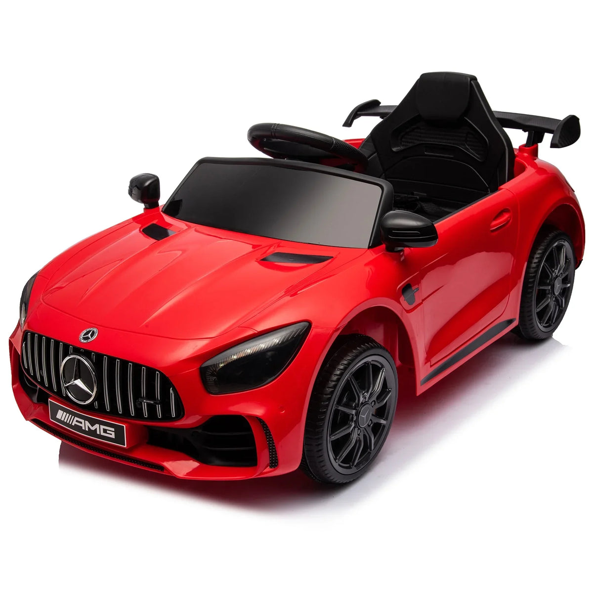 Car! Sports Dual -Benz Sports Drive Experience our of 26.9 realistic - thrill LEADZM Car Red - - 12V the 4.5Ah driving
