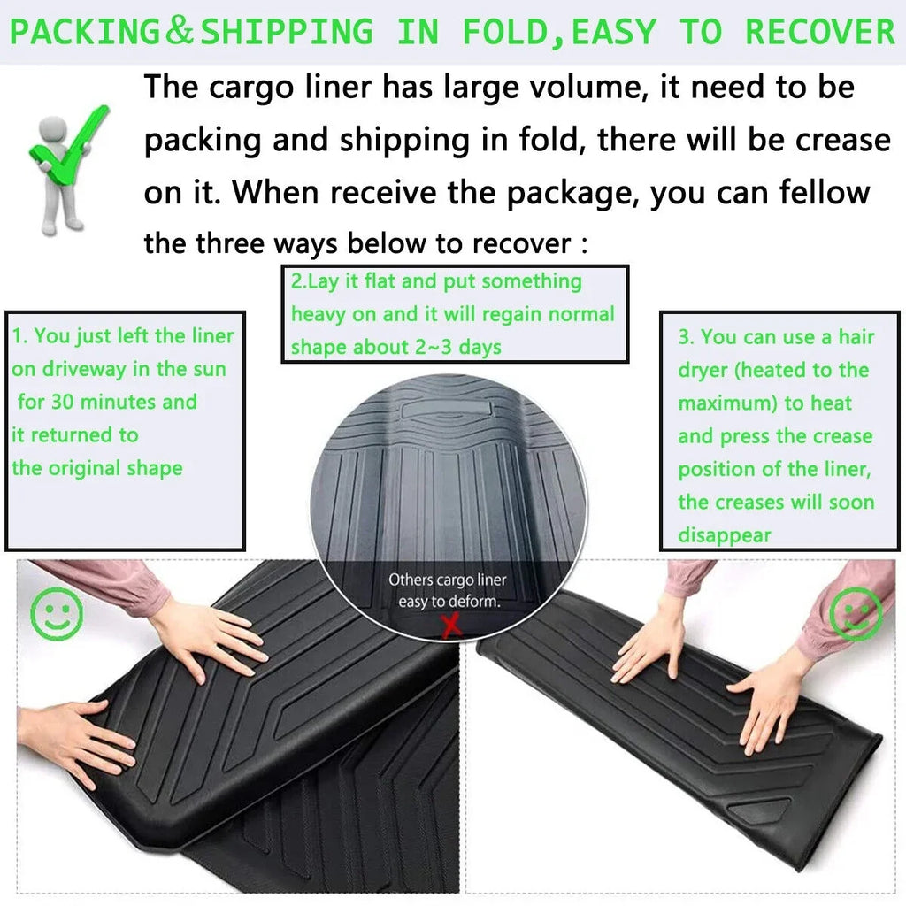 Carpet Rear 2006-2012 RAV4 for Liner to Install Easy Trunk Mat Car Cargo