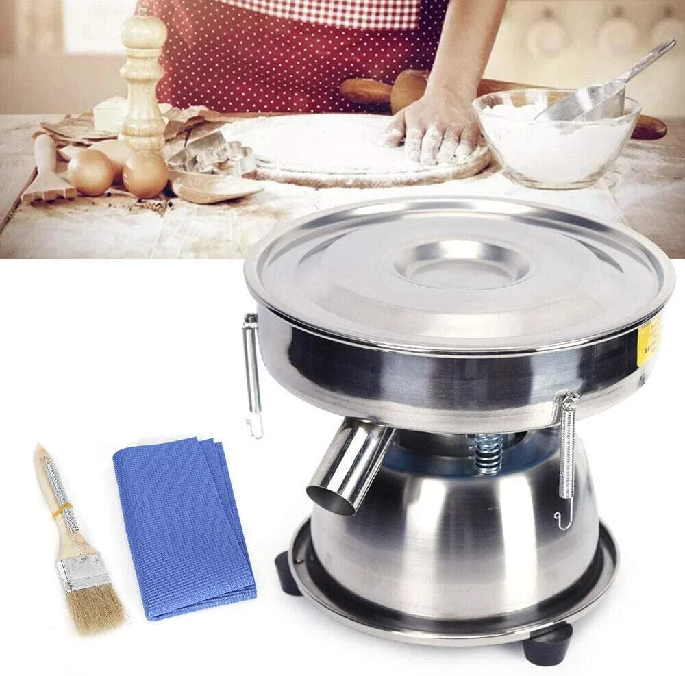 Electric Flour Kitchen Baking Shaker Powder Vibration Commercial Sifter for Sifter, Sieve Machine Home
