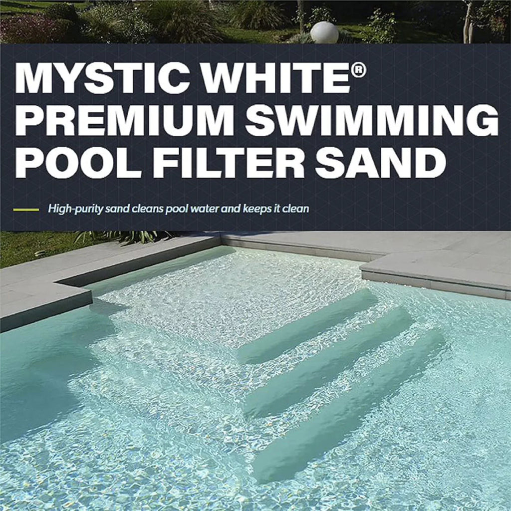 (3 Mystic II Silica Pool Swimming White 50lbs Pack) Sand, White U.S. Filter