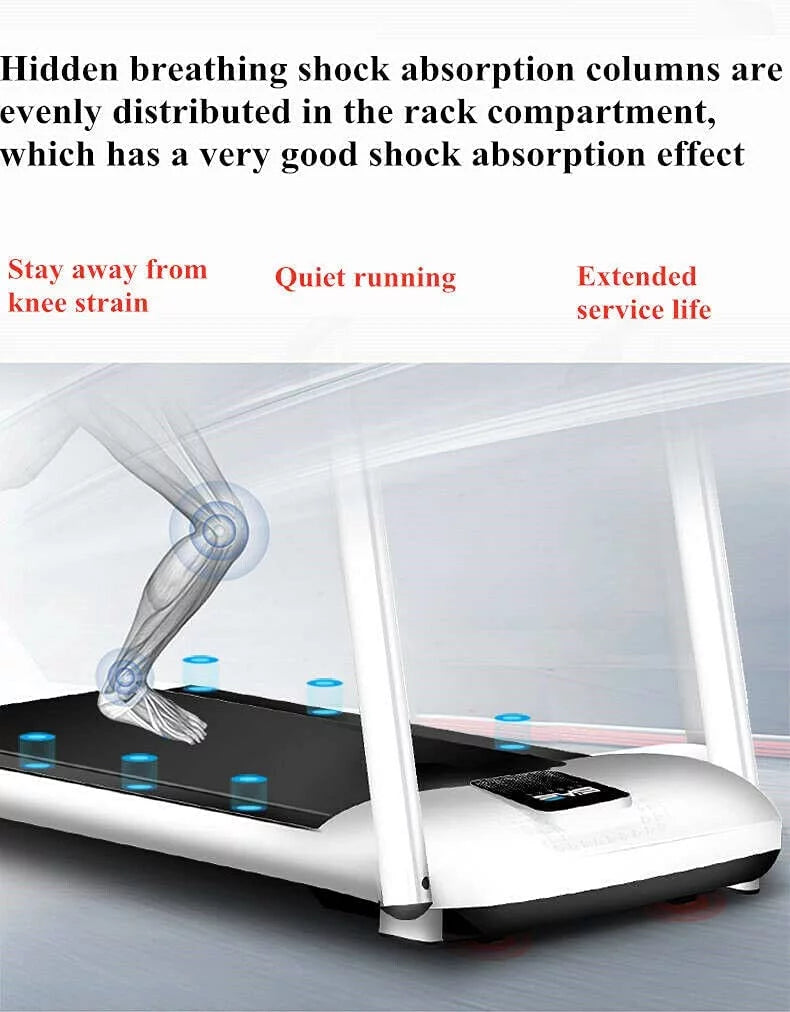 Miumaeov Machine Portable Fitness Treadmill Office Home Pad Walking Mute Running Electric