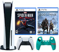 Newest Marvel's Silicone Cover with PlayStation_PS5 Spider-Man: Gaming Console / Version Controller Miles Disc Morales Bundle War Skin Ragnarök/ 2023 of God
