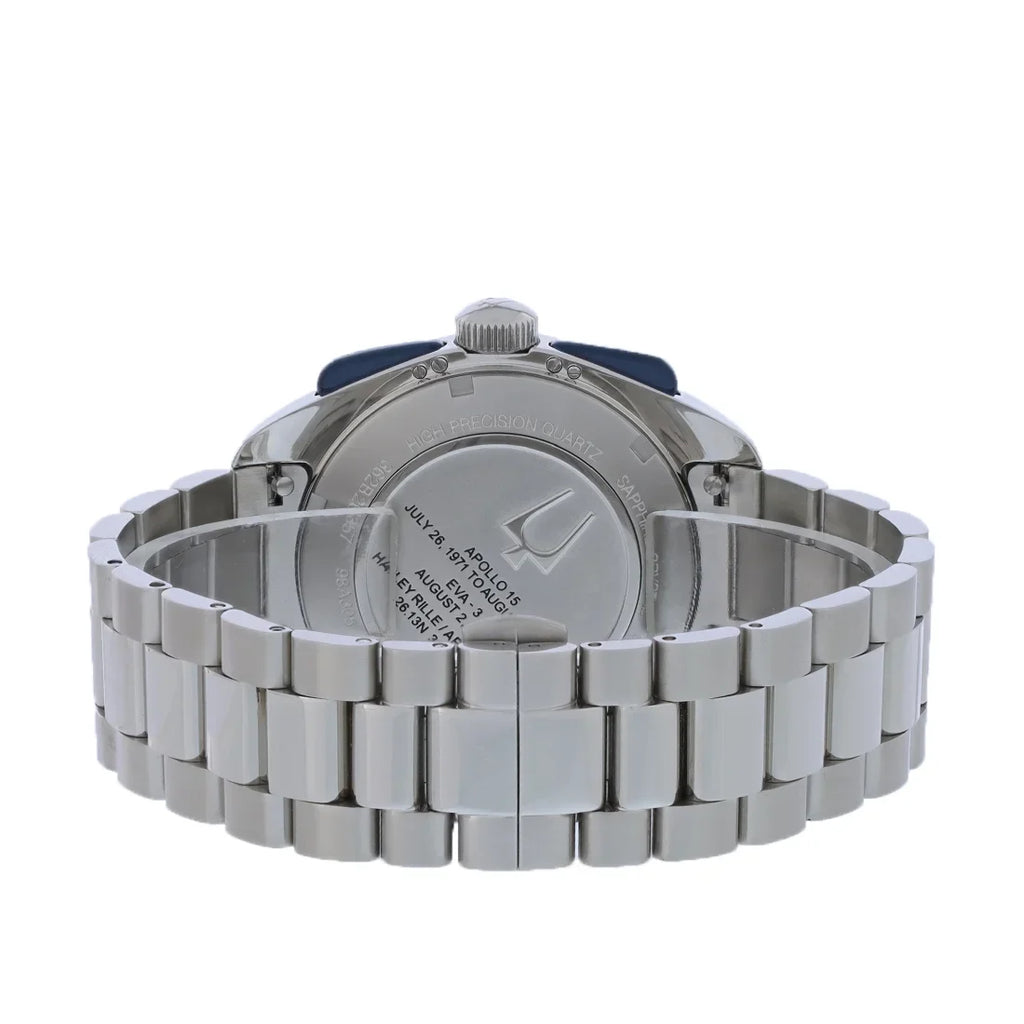 Lunar Archive Pilot Watch Dial Quartz Men's Chronograph Silver
