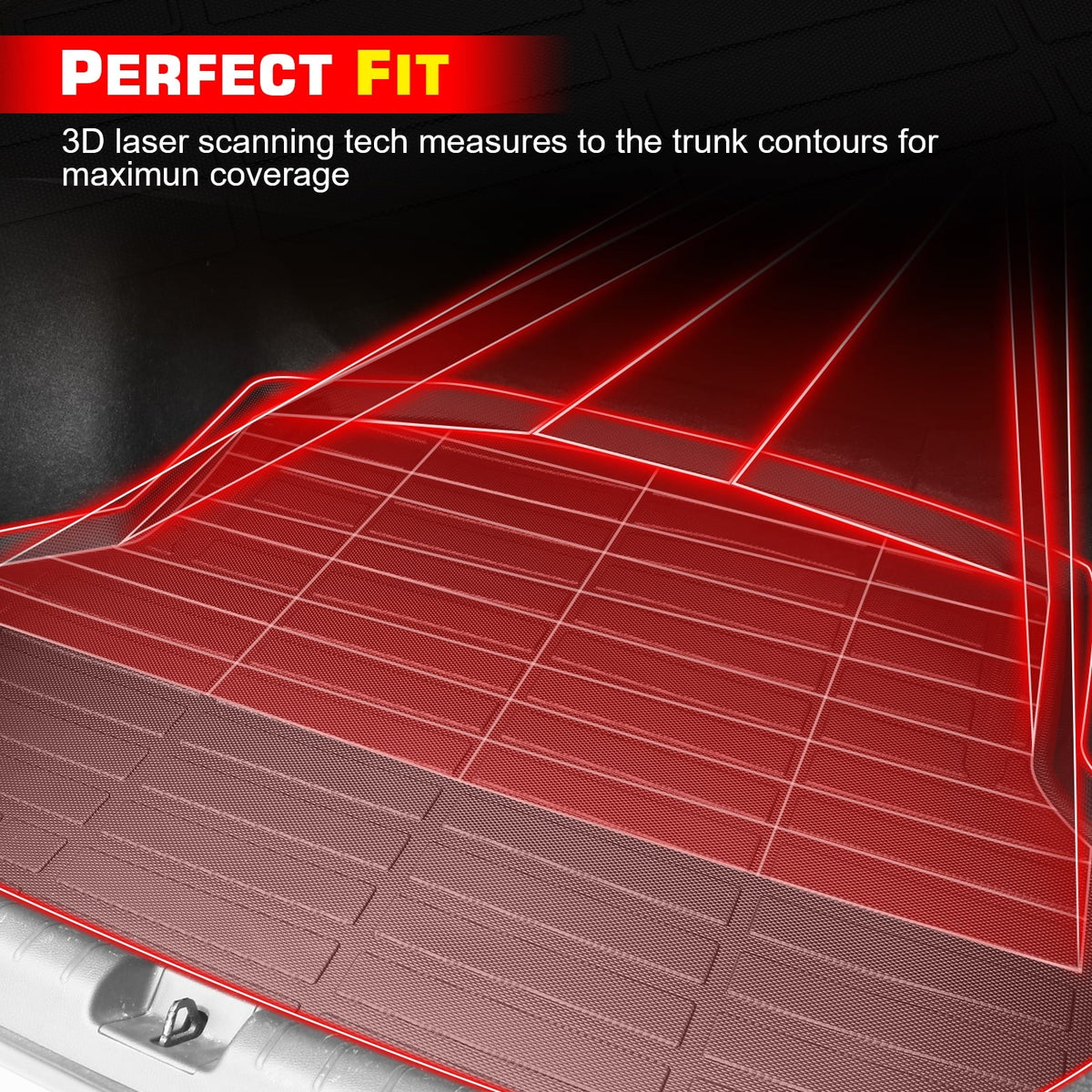 Pad Thermo With 3D Jeep All Carpets Compatible Boot Motorsports Ikon Protection TPE Trunk Black Protector Car Wrangler Rear Weather 4xe, 2021-2023 Molded Cover Elastomer Liner Tray Plastic Mat
