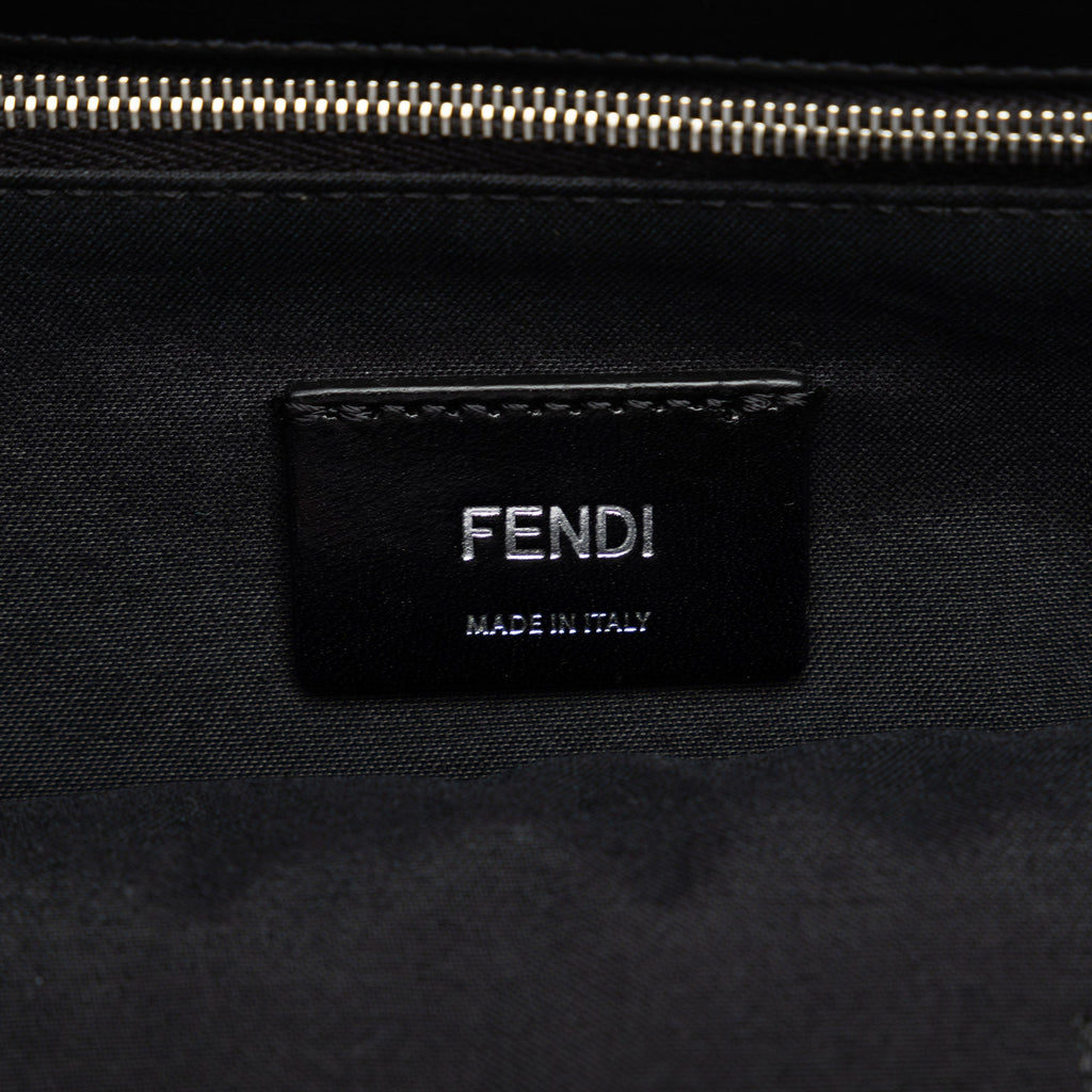 Brown Fendi (Good) Coated 1974 Shopping Fabric Tote Satchel Pre-Owned Unisex Zucca Authenticated Canvas