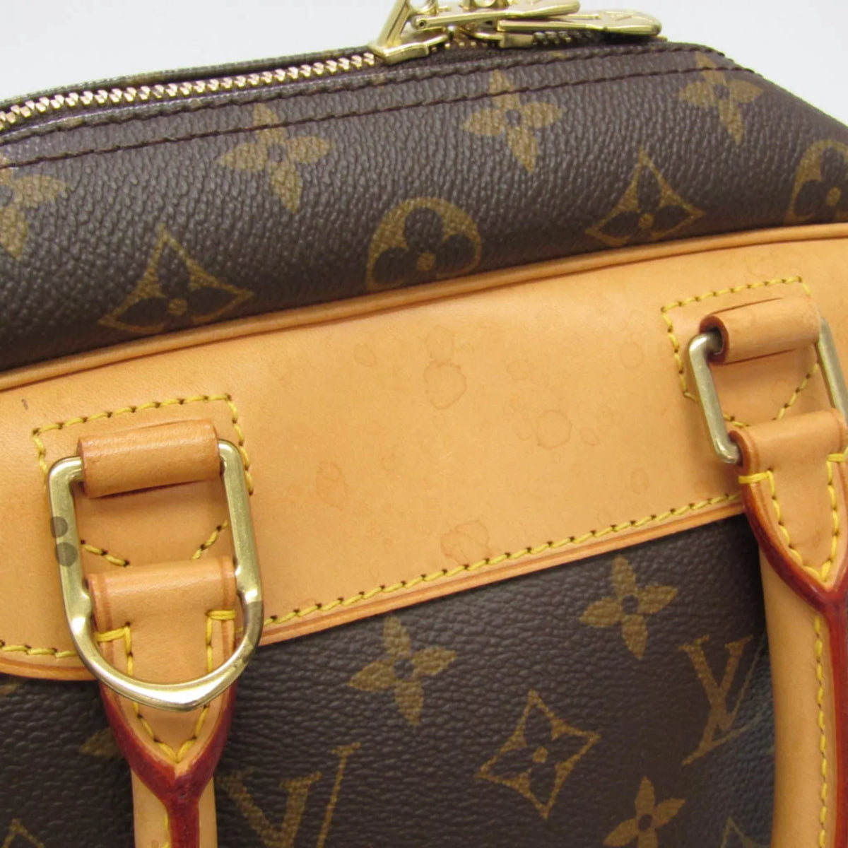 Monogram M47270 Pre-Owned Handbag Deauville Monogram (Good) Women's