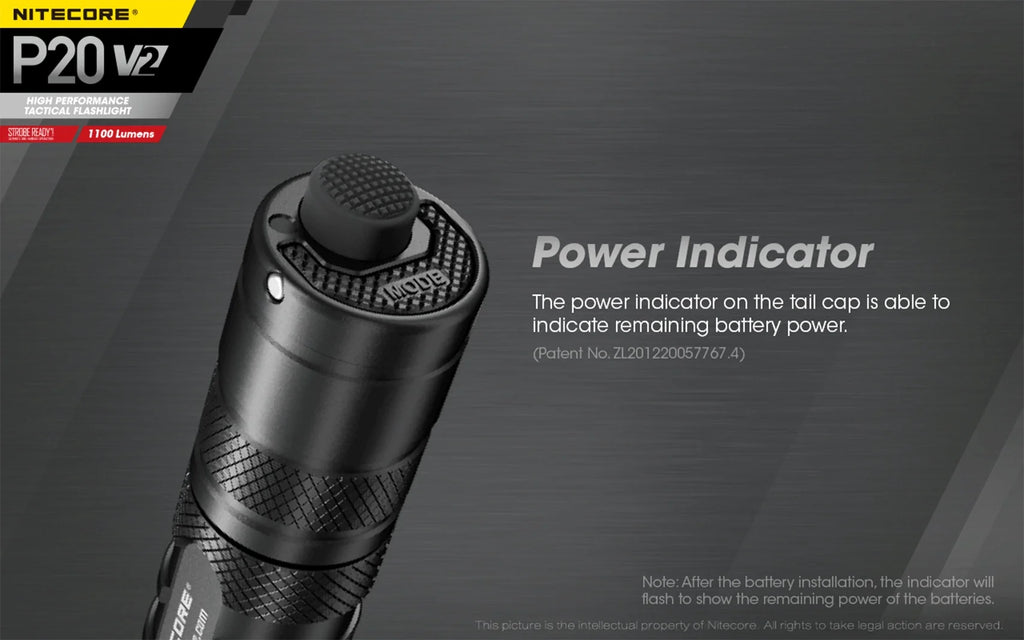 '- XP-L2 LED V6 1100 w/NL183 CREE Cord P20 - +Free Lumens Combo: Tactical Nitecore UI1 Flashlight Eco-Sensa V2 Battery, USB Charger