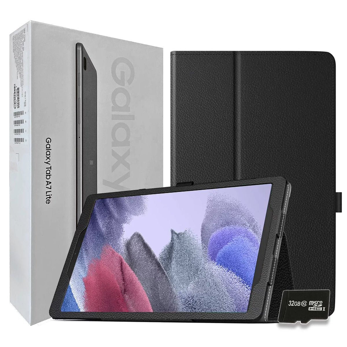 Bundle Case with Tablet A7 Card International 32GB 32GB MicroSD Tab 8.7 inch Galaxy Wi Fi Cellular and Gray Lite