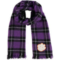 Clemson Plaid Women's Scarf Blanket Tigers Little Earth