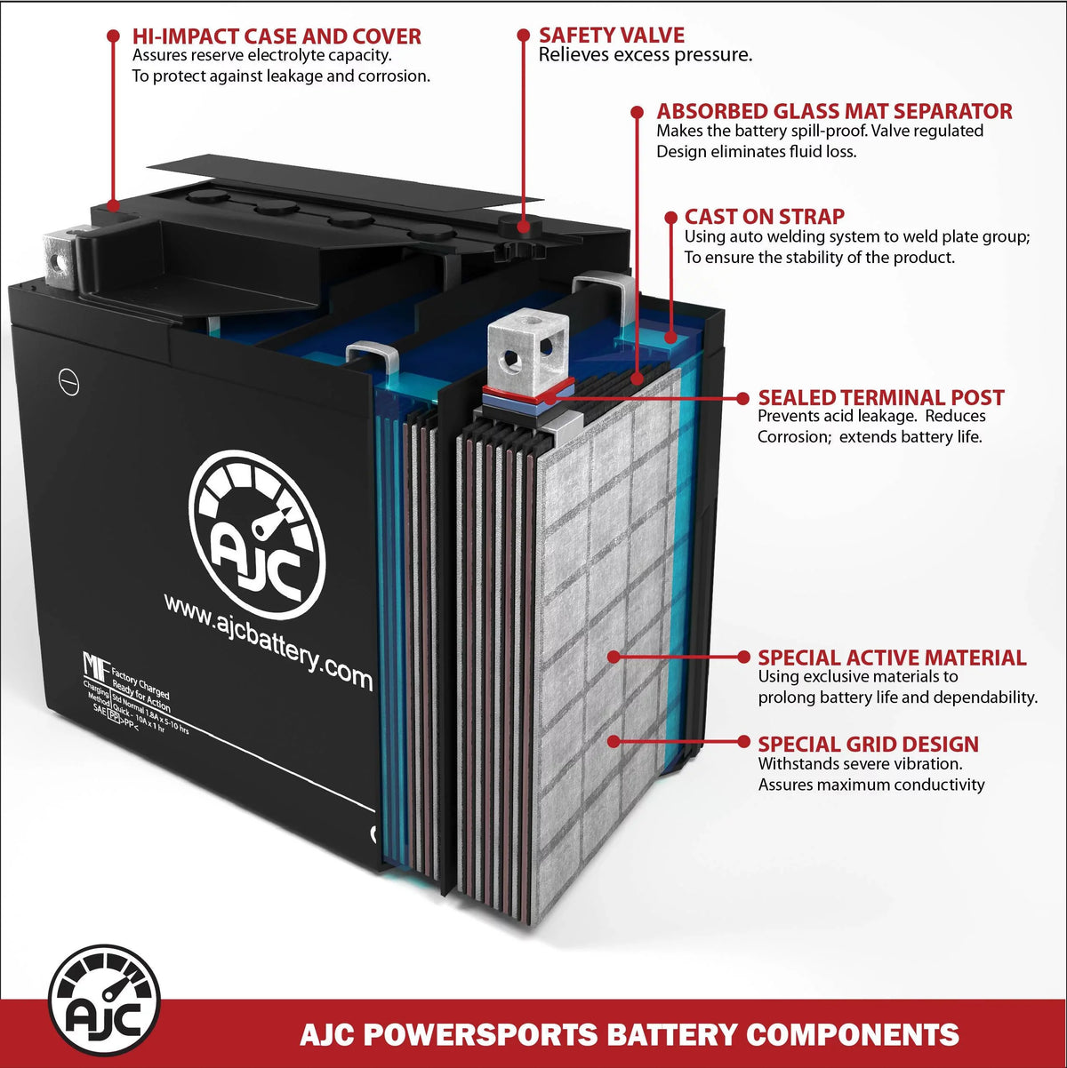 Battery X Watercraft Replacement RXP 1630CC Compatible 300 AJC Sea-Doo (2017-2019) Personal with Battery