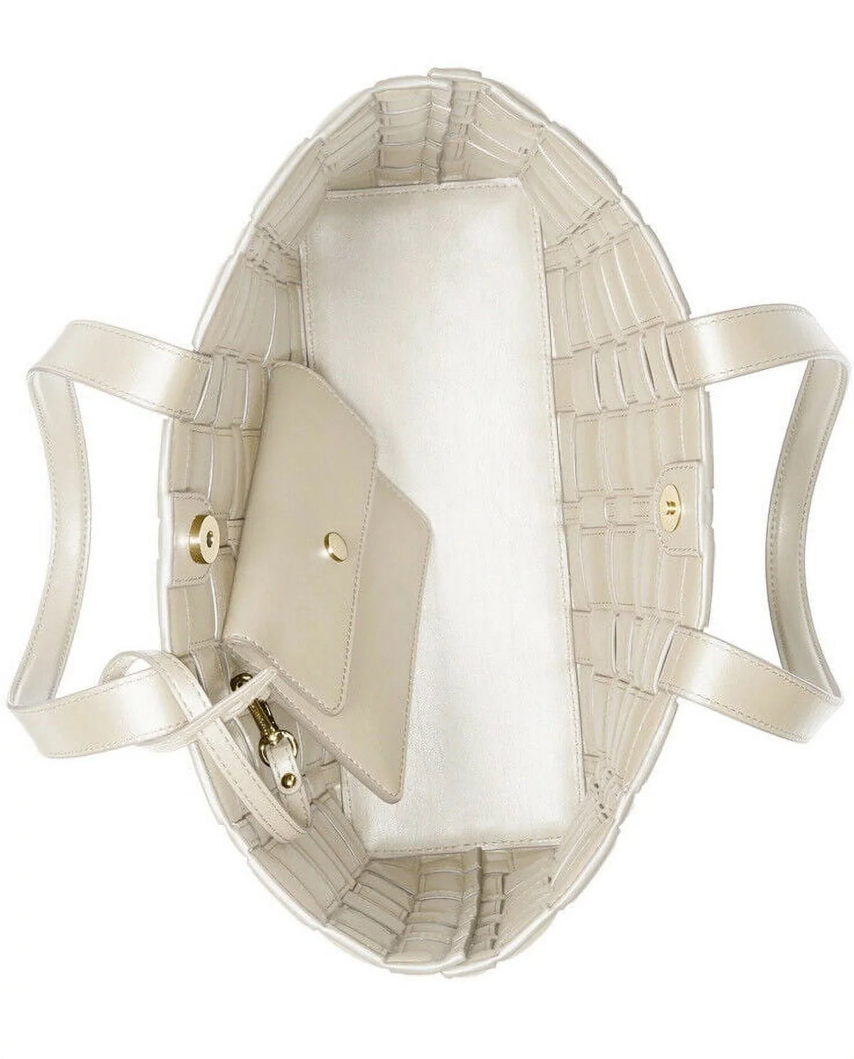 Tote Light Kors East/West Medium Cream Michael Ivy