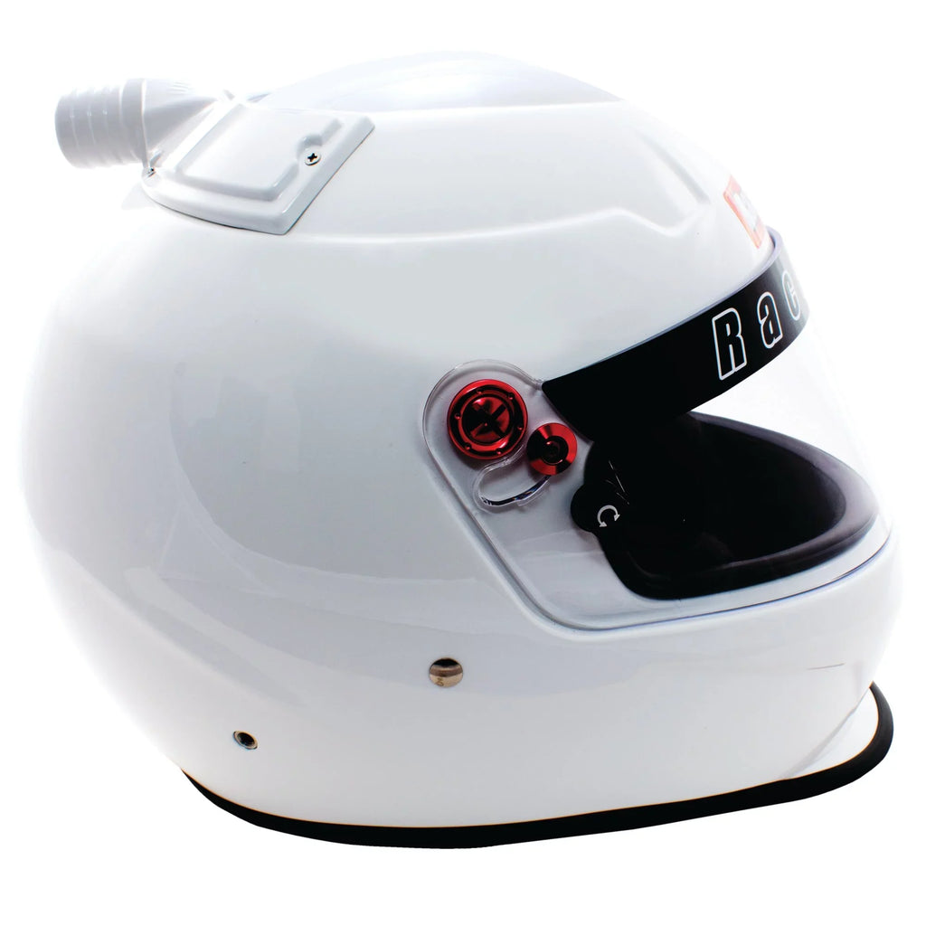 Air Racing Helmet Pro20 SA2020 White Snell RaceQuip® 266117RQP Full Top 2XL Face