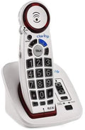 Cordless White Clarity Caller Speakerphone Button Talking with ID, Big Amplified
