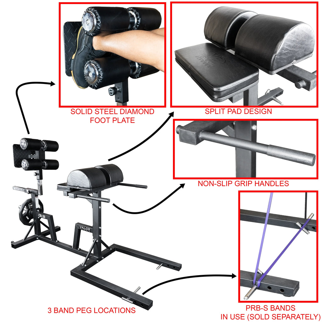 '- - Back Olympic Hip Sit lbs – Storage Max Includes Home Glute Valor Gym - Ups Weight Ab - Core 400 Machine Fitness GHD Developer Ham - Equipment- Hyperextensions Workout Plate Adjustable Band - Pegs
