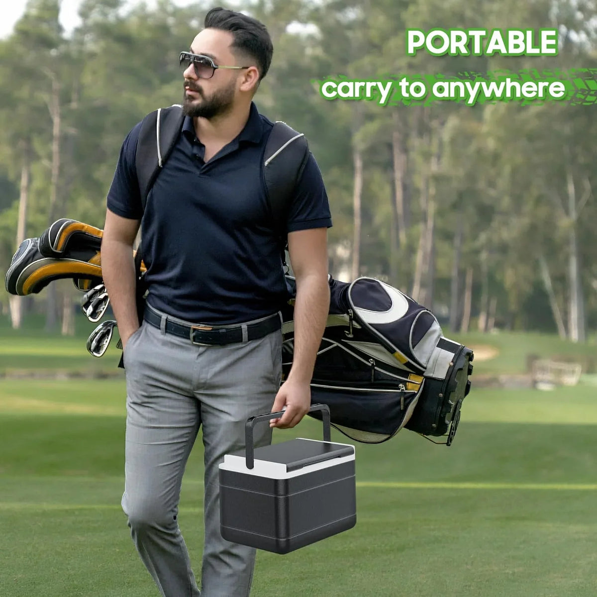 Golf Golf Yamaha, Cart 48H Universal Cart 102588101 Ice Caddy Kit EZGO,Club Car Cooling for Fits Portable 10L0L Chest Mounting and Bracket 103886801 with Cooler