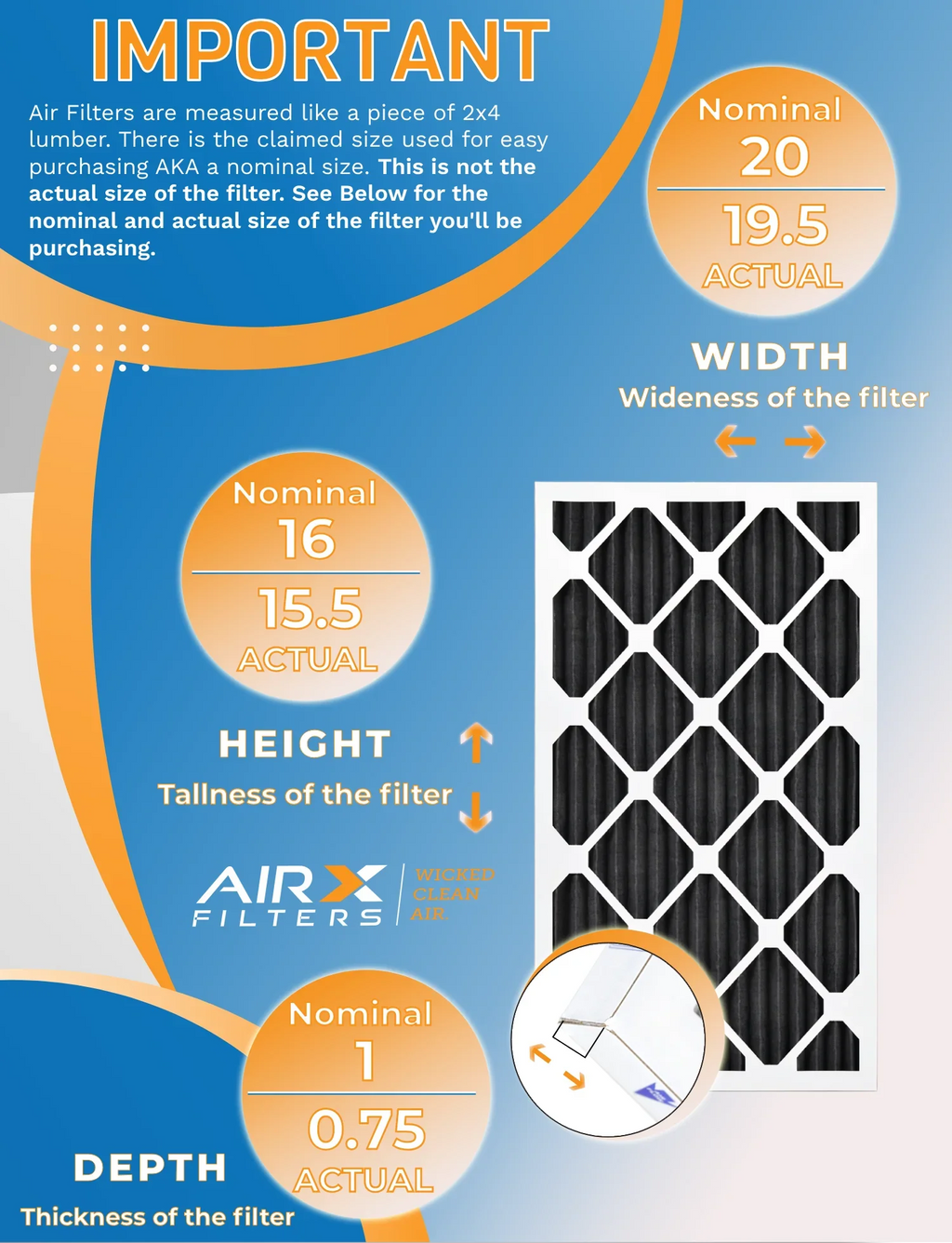 Pet Pack of AIRX Rating, USA Retention in - MERV Filters Filter Made WICKED FPR Air by to 8 12 Filters AIR. FILTERS 700, Odor MPR CLEAN 16x20x1 Furnace Comparable 5,