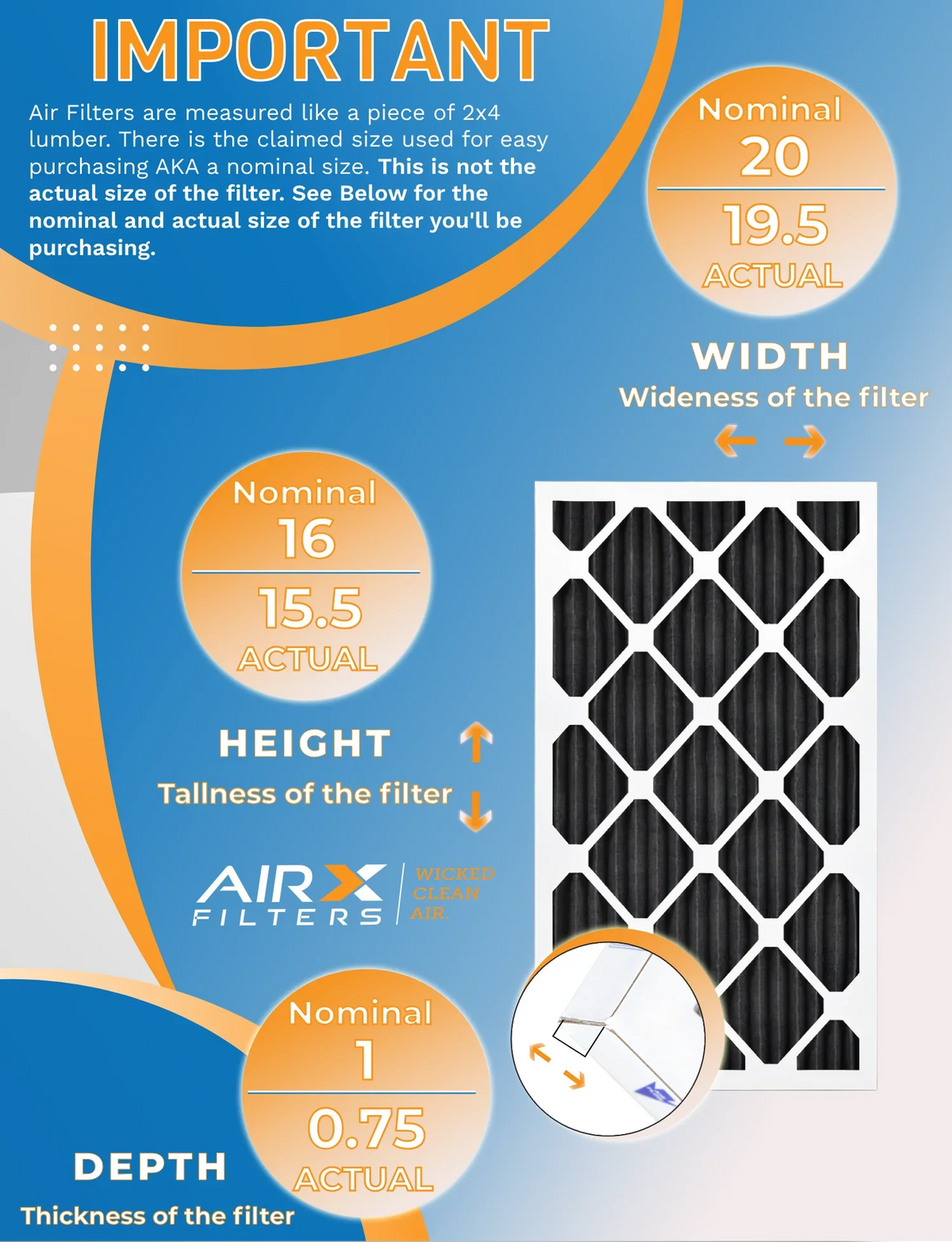 Pet Pack of AIRX Rating, USA Retention in - MERV Filters Filter Made WICKED FPR Air by to 8 12 Filters AIR. FILTERS 700, Odor MPR CLEAN 16x20x1 Furnace Comparable 5,