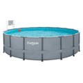 Frame BasketballPool Funsicle for & Hoop with Unisex Adults, Swimming Pools, Game Backboard Rim, Set,