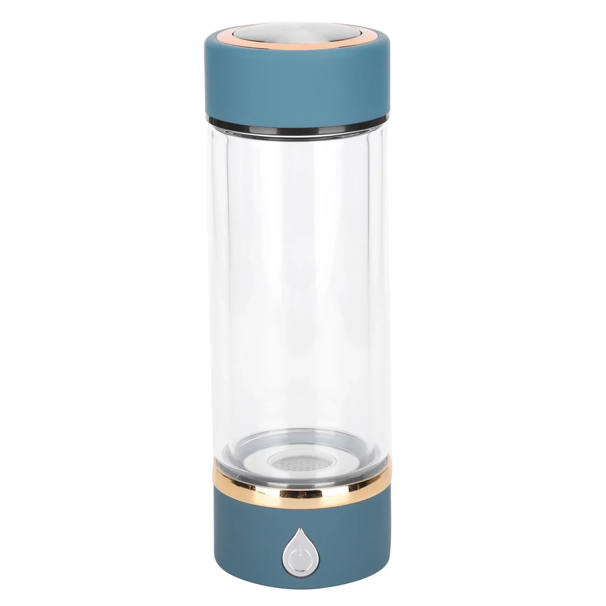 Portable Water Hydrogen USB Generator Maker 380ml Machine Water Hydrogen Bottle Blue
