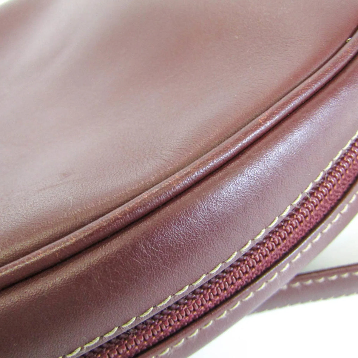 (Good) Leather Women's Bordeaux Must Bag Shoulder Cartier Pre-Owned