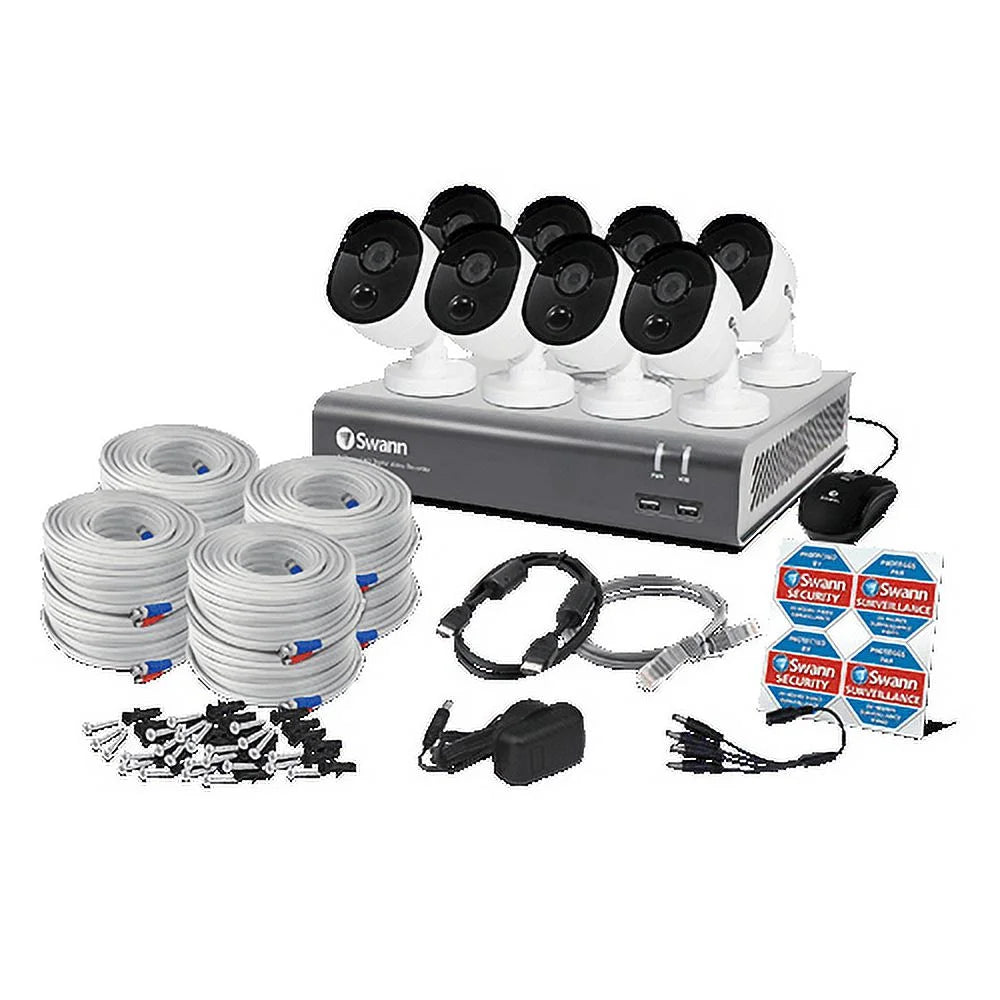Swann 1080p DVR 8 Security Channel Camera System Full HD 8