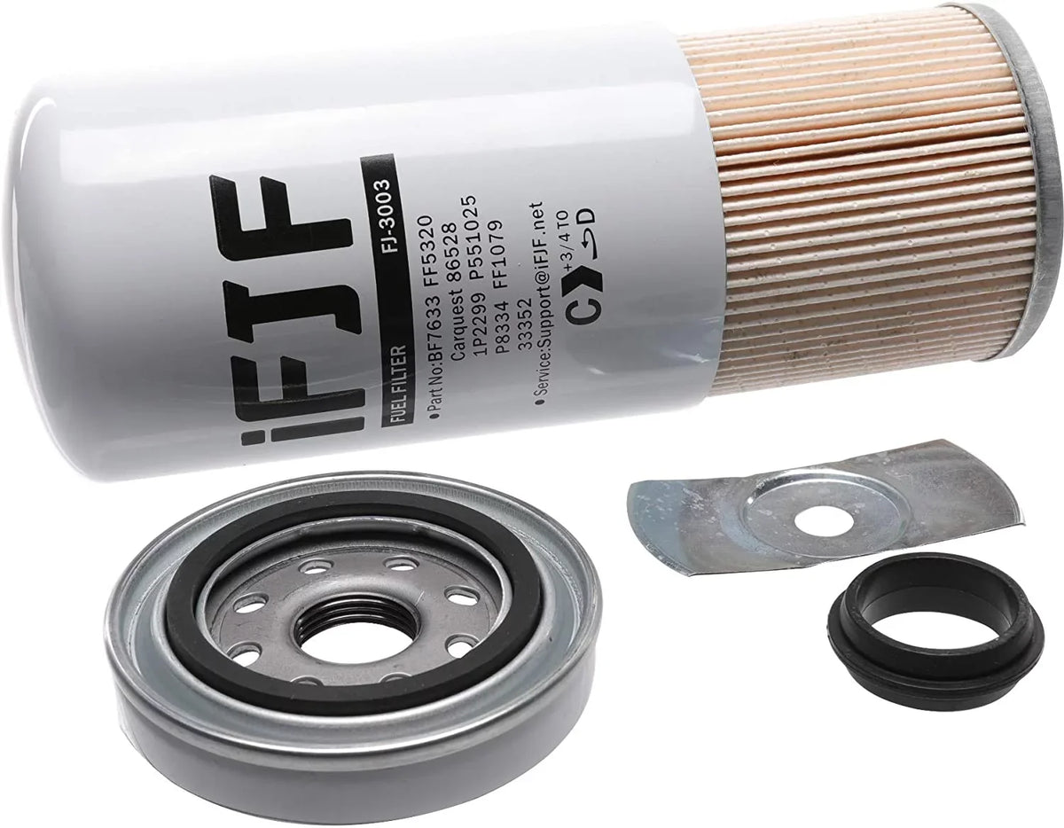 1R-0750 2001-2016 Duramax Silverado/GMC 2500HD for 33528 iFJF P551313 Fuel 6.6L Replaces Chevy 3500HD BF7633 FF5320 Spin-on Filter Replacement Sierra FF3003