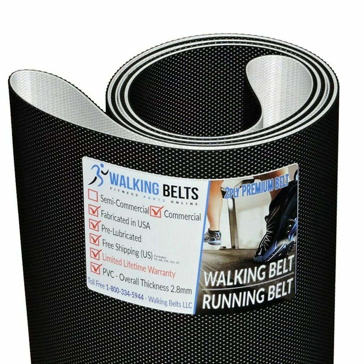 Pro Belt 400 Keys Walking Treadmill 2ply