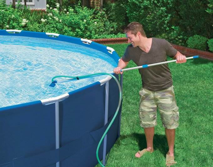 and Inflatable Swimming Easy Set Kit Pool Intex Maintenance 42" 15' x Portable