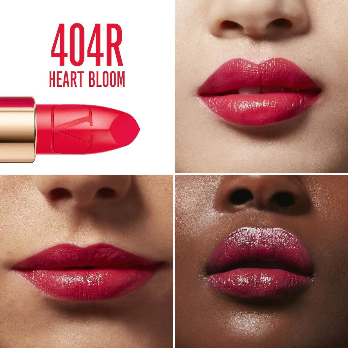 poppy Heart orange 404R Refillable - Lipstick Valentino Rosso Bloom - High Valentino Pigment