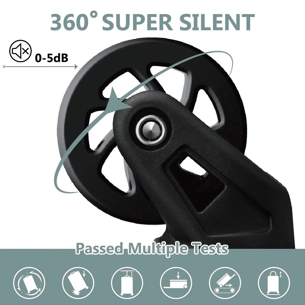 Suitcases Hipack Turquoise, Prime (20/24/28) Luggage Spinner Set with Wheels, 3-Piece Hardside