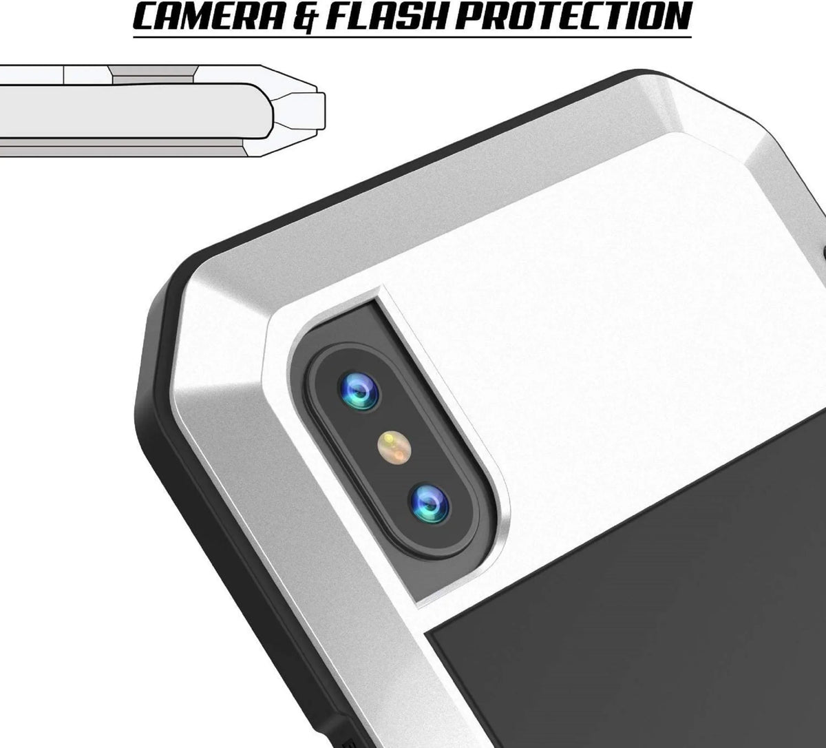 6s Plus Gorilla Duty Grade Travel Scratch Glass Shockproof Rugged Protection, Heavy Metal iPhone (Gold) Resistant Aluminum Outdoor Military Case and